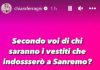 Sanremo 2023, Ferragni lancia indovinello social su suoi outfit al festival