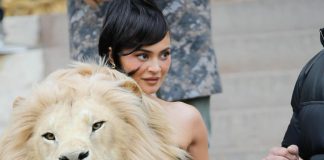 Kyle Jenner e la moda ‘bestiale’, l’abito è un leone (finto)