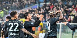 Sampdoria-Napoli 0-2, gol di Osimhen e Elmas