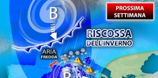 Maltempo con pioggia e neve, arriva inverno vero: previsioni meteo prossima settimana