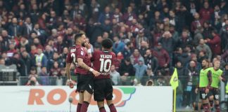 Salernitana-Torino 1-1, gol di Sanabria e Vilhena