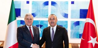 Tajani vede Cavusoglu, focus su migranti e Libia