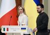 Meloni a Zelensky: “Con l’Ucraina fino alla fine”