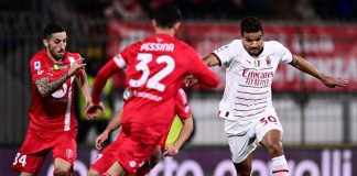 Monza-Milan 0-1, gol di Messias