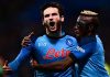 Sassuolo-Napoli 0-2, gol di Kvaraskhelia e Osimhen