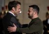 Ucraina, Zelensky e Macron insieme a Bruxelles