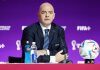 Infantino confermato presidente della Fifa fino al 2027