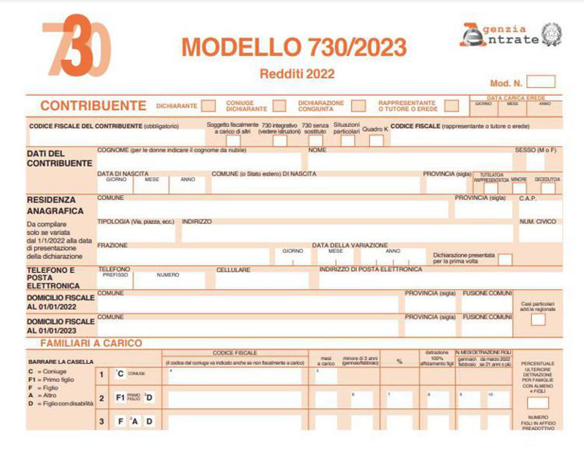 730 nel 2023, quando si fa modello presentazione e