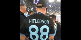 Derby Lazio-Roma, è un tedesco il tifoso con maglia ‘Hitlerson 88’