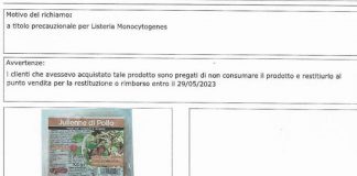 Listeria, ritirati lotti di carne di pollo e cavallo