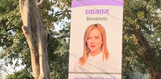 Italia-India, a Nuova Delhi cartelloni di benvenuto per Meloni