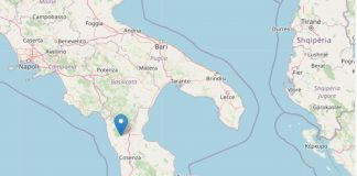 Terremoto oggi in Calabria, scossa magnitudo 3.8 in provincia di Cosenza