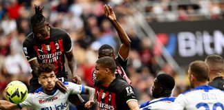 Milan-Lecce 2-0, doppietta di Leao e rossoneri ok