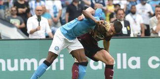 La Salernitana frena il Napoli, festa scudetto rinviata