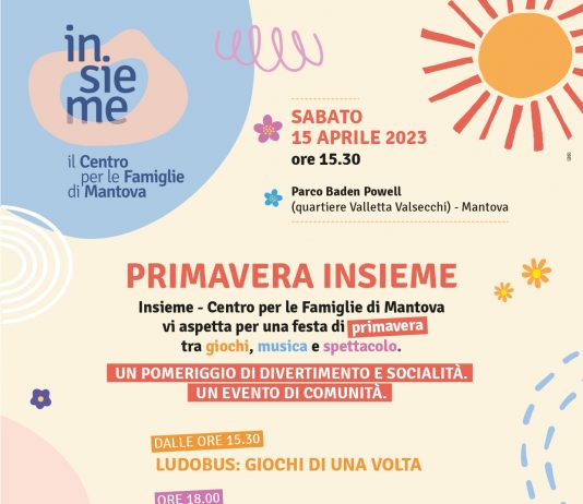 “Primavera Insieme”, domenica giochi, musica e spettacolo col Centro Famiglie