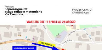 Lavori in via Cremona, da martedì fino al 29 maggio cambia la viabilità. Ecco come