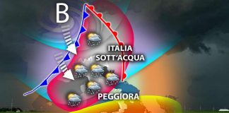 Maltempo in arrivo nel weekend, 1° Maggio con l’Italia sott’acqua