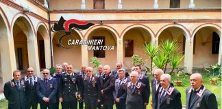 L’ispettore Regionale dell’Associazione Nazionale Carabinieri Generale Giovannelli Nazareno in visita a Mantova