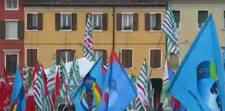 1°Maggio, a Suzzara tributo dei sindacati alla Costituzione. A San Rocco corteo al monumento della Lega Contadina