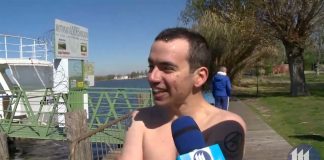Balneabilità lago Superiore: Giovanni e i suoi amici i primi a fare il bagno dopo l’ordinanza