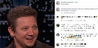 Jeremy Renner, prima apparizione in tv dopo incidente – Video