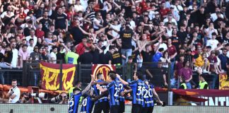 L’Inter non si ferma più, Dimarco e Lukaku stendono la Roma