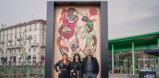 In mostra a Milano il tattoo-murales più grande al mondo