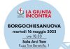 Il 16 maggio la Giunta di via Roma incontra i residenti di Borgochiesanuova
