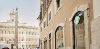 Starbucks arriva a Roma, dall’11 maggio apre nel cuore del centro