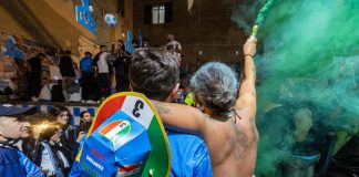 Napoli-Fiorentina, al Maradona è festa scudetto