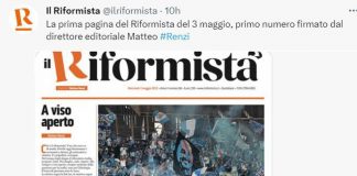 Il primo Riformista firmato da Renzi: “Sarà casa aperta al confronto”