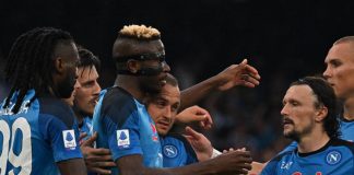 Napoli-Sampdoria 2-0, gol di Osimhen e Simeone per festa scudetto