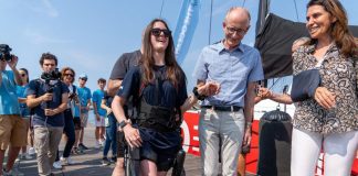 ‘The Ocean Race’ a Genova, Alice con esoscheletro in regata a Genova