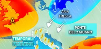 Temporali e niente caldo per il ponte del 2 giugno: il meteo