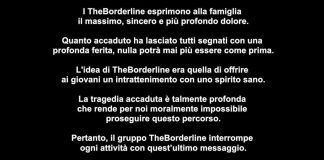 Incidente Casal Palocco, TheBorderline chiudono: “Nostro pensiero è solo per Manuel”