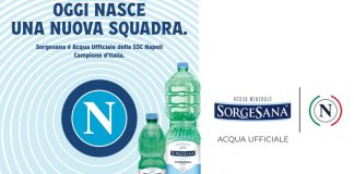 Sorgesana è l’acqua ufficiale della SSC Napoli
