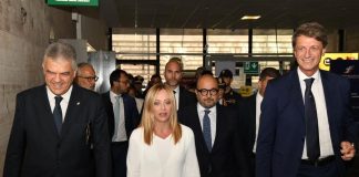 Treno Roma-Pompei, Meloni e Sangiuliano inaugurano il Frecciarossa