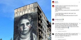 Ucraina, Jorit e il murale della bimba russa a Mariupol: “Ci hanno mentito. Pace”