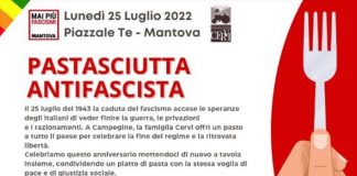 Allerta Meteo, la Pastasciutta Antifascista slitta a mercoledì 26 luglio