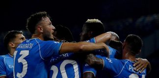 Napoli-Sassuolo 2-0, gol di Osimhen e Di Lorenzo