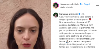 Francesca Michielin annulla due concerti: “Mi devo operare” – Video