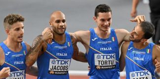 Mondiali atletica Budapest, staffetta 4×100 Italia argento