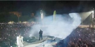 Travis Scott, sul palco del concerto al Circo Massimo di Roma anche Kanye West – Video