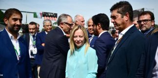 Giorgia Meloni al Gp di Monza, chiacchierata con Briatore e Barbara Berlusconi