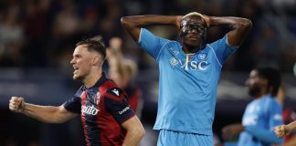 Bologna-Napoli 0-0, Osimhen sbaglia un rigore