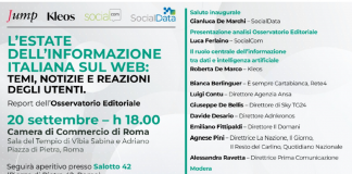 Editoria, SocialData presenta ‘L’estate dell’informazione italiana sul web’