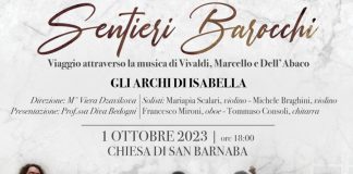 Parte la rassegna “Percorsi sonori”: domani in San Barnaba musica barocca