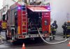 Roma, incendio in capannone in vicolo del Monte delle Capre al Trullo
