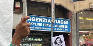 Milano, corteo per Palestina: spunta Anna Frank con la kefiah