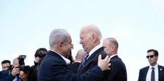 Israele, Biden a Tel Aviv: abbraccio con Netanyahu